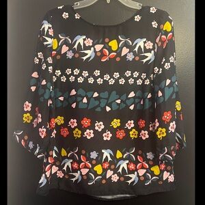 BODEN 3/4 Sleeve Aria Folklore Blouse